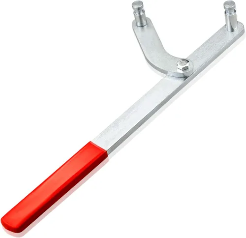 Vista 4 de Llave universal Bomba de inyección de árbol de levas Soporte de polea de leva Herramienta de sujeción de piñón compatible con Dodge Audi Chrysler