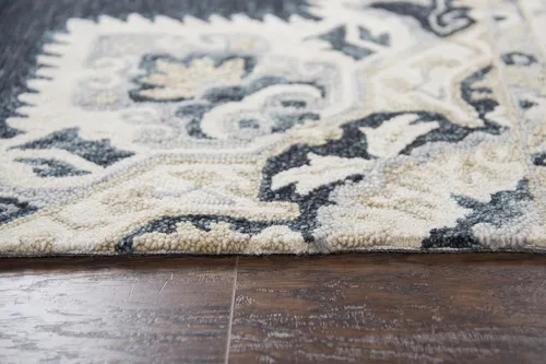 Vista 16 de Rizzy el hogar rs933 a hand-tufted vibrátil área alfombra, Gris, 2 '6" X 8