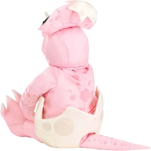 Vista 4 de Disfraz infantil de dinosaurio rosa