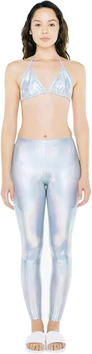 Vista 5 de American Apparel Leggings metálicos para mujer, Metálico