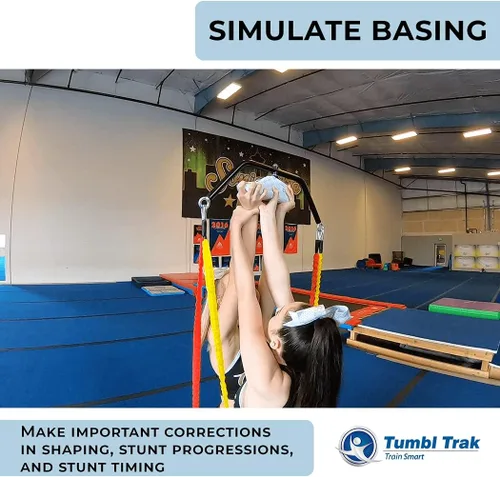 Vista 6 de Tumbl Trak Entrenador de Base de Porristas con Banda de Resistencia Stunt Double