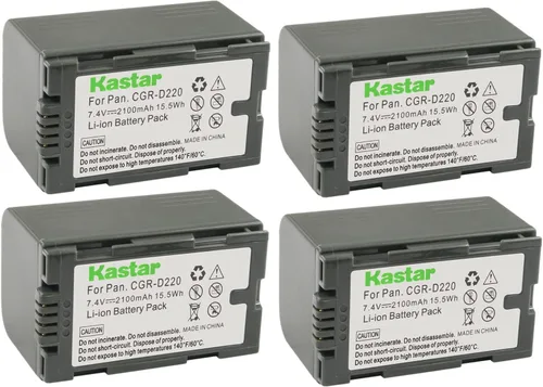 Vista 6 de Kastar Paquete de 1 batería de repuesto CGR-D16 para Panasonic CGR-D320, CGR-D320A/1B, CGR-D320E/1B, VW-VBD25, Panasonic DE-A20, DE-A88C, VSK0581