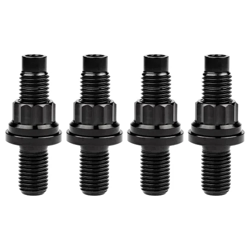 Vista 16 de Tornillo de titanio M8 M10x45 54 55 2.559 in paso 1.25 Kit de pernos de escape automotriz Kit tornillos, tuercas y arandelas Kit de 4 piezas