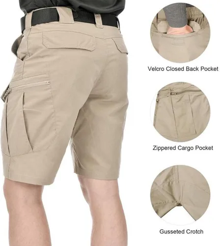 Vista 3 de ADILAIDUN 2023 Upgraded Tactical Outdoor Shorts,Waterproof Quick Dry with Multi Pockets Short Pants,Tactical Shorts for Men