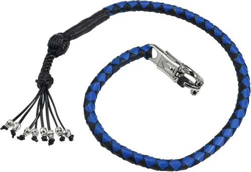 Vista 4 de Biker Whip - Látigo para motocicleta de 36 pulgadas, accesorios de manillar para motocicleta, látigos trenzados de cuero genuino para motocicletas