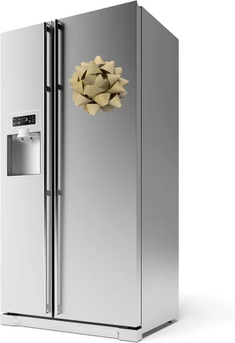 Vista 7 de Lazo de regalo brillante con purpurina dorada de 8 pulgadas, lazo gigante autoadhesivo para envolver regalos con facilidad, elegancia para despegar
