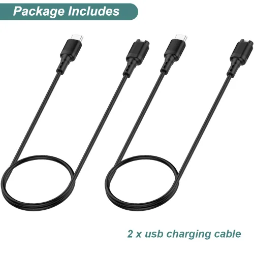 Vista 7 de Kissmart Cable cargador USB C para reloj Garmin (2, negro)