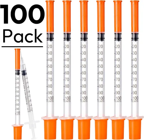 Vista 2 de U-100 - Jeringas de 0.03 fl oz 31G 5/16 pulgadas, empaquetadas