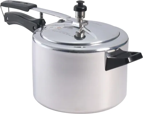 Vista 4 de Wonderchef Ultima - Olla a presión de aluminio con tapa interior, 2 cuartos de galón, color plateado