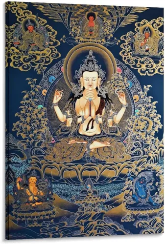 Vista 33 de Póster artístico con texto en inglés «Lord Shiva And His Family» («Lord Shiva And His Family») - Póster decorativo moderno para decorar la pared