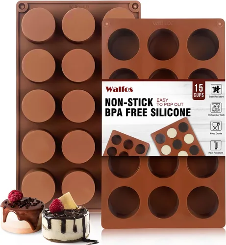 Vista 10 de Moldes de silicona para chocolate en miniatura con forma de terraza cuadrada de 50 cavidades - Moldes de silicona antiadherentes para caramelo, 2