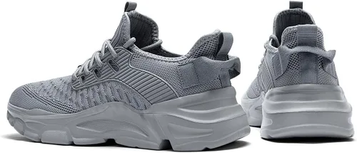 Vista 5 de Zapatos deportivos para caminar para hombre, ligeros, transpirables, informales, suela suave, cómodos, para el trabajo, gimnasio, entrenamiento