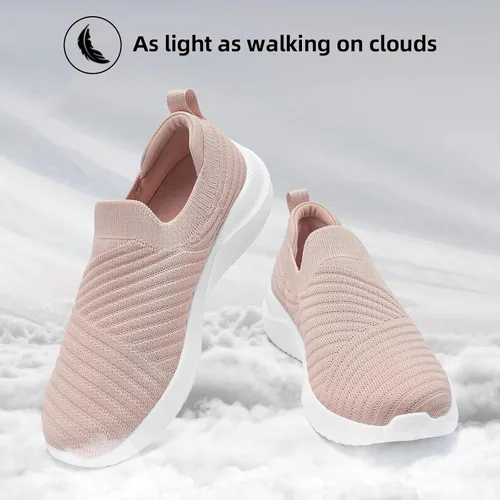 Vista 7 de PPQ Zapatos deportivos para caminar para mujer, ligeros, cómodos, transpirables, para viajar