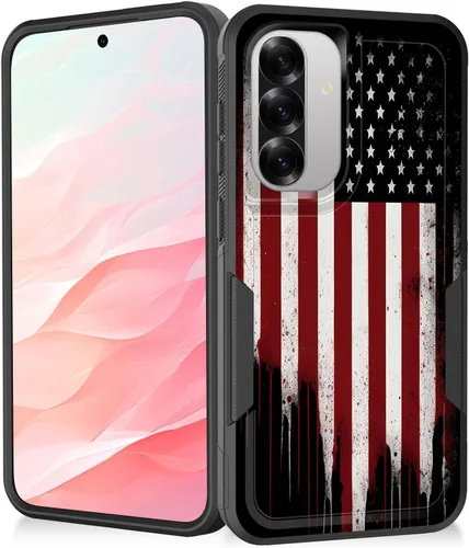 Vista 83 de Funda para Galaxy A14 5G, resistente de doble capa híbrida de policarbonato duro, goma suave, a prueba de golpes, funda protectora resistente
