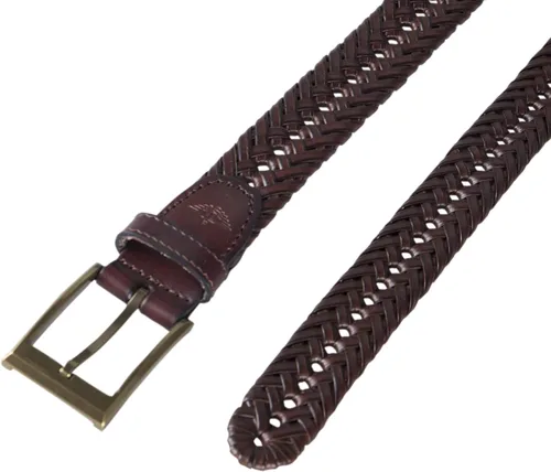 Vista 4 de Dockers - Cinturón de vestir y casual de cuero trenzado para hombre