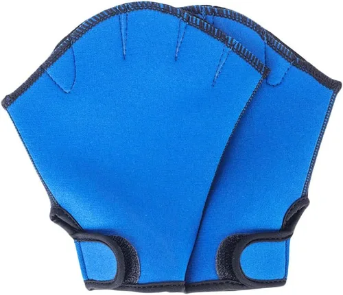 Vista 9 de MEKOTSK 1 par de guantes de entrenamiento de natación para ayudar a la resistencia de la parte superior del cuerpo, guantes de natación Aqua Fit