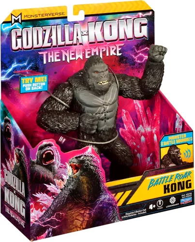 Vista 5 de Godzilla x Kong - Figura de Battle Roar Kong de 7 pulgadas por Playmates Toys