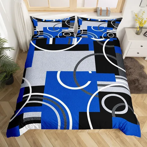 Vista 15 de Erosebridal Bohemian Duvet Cover Twin Country Southwestern Comforter Cover for Kids Teens Boho Aztec Arrows Diamond Bedding Set Black Gray Geometric