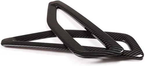 Vista 5 de YIWANG - Cubierta de ventilación lateral de coche de fibra de carbono estilo ABS, 2 piezas para BMW X5 G05 2019 2020 accesorios de coche
