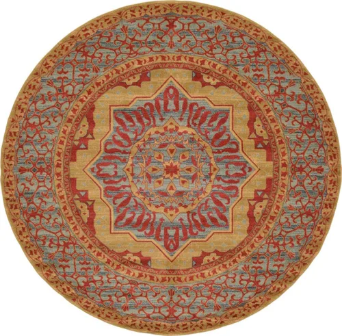 Vista 25 de Unique Loom Palace Collection - Alfombra Saray (2 pies x 3 pies 1 pulgada, rectangular, crema/marrón claro)