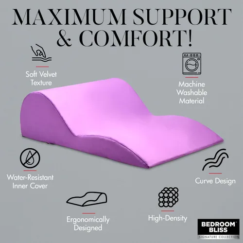 Vista 6 de Bedroom Bliss - Cojín de amor contorneado para hombres, mujeres y parejas. Ergonómicamente