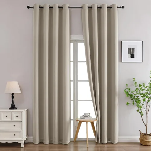 Vista 141 de Simplebrand Juego de 2 paneles de cenefa aguamarina para ventana de cocina de 14 pulgadas de largo, cortinas de oscurecimiento de habitación