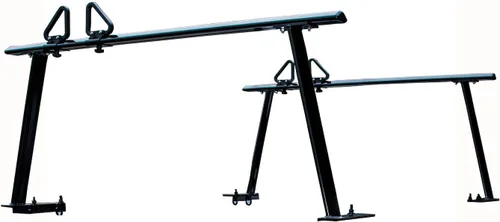 Vista 7 de Buyers Products 1501680 - Estante de aluminio para escalera para camión, altura ajustable, recubrimiento en polvo negro, soporte de abrazadera