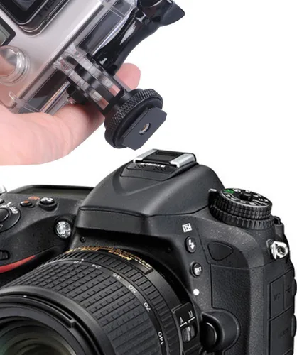 Vista 4 de Smatree Adaptador de trípode de aluminio completo para cámara réflex digital compatible con Gopro Hero 13/12/11/10/MAX/9/8/7/6/DJI OSMO Action 5
