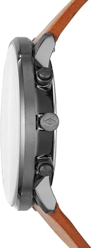 Vista 2 de Fossil Chase Time cronógrafo 3 mano hombres equipaje reloj de cuero con cara azul