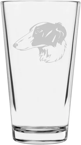 Vista 207 de Podenco Canario - Vaso de pinta de 16 onzas con temática de perro personalizado