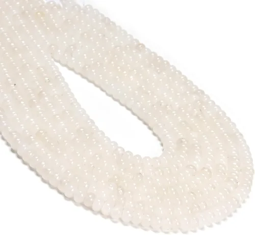 Vista 47 de CAI YI MING, cuentas 2x4mm naturales en forma de rondelle – Espaciadores de gemas sueltas para hacer joyas DIY (Amazonita)