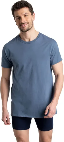 Vista 3 de Fruit of the Loom Mens Eversoft Cotton Stay Tucked Crew T-Shirt