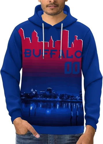Vista 68 de Custom Football Hoodies City Night Skyline Personalized Sweatshirt Name Number Fan Gift Pullover for Men Women Youth