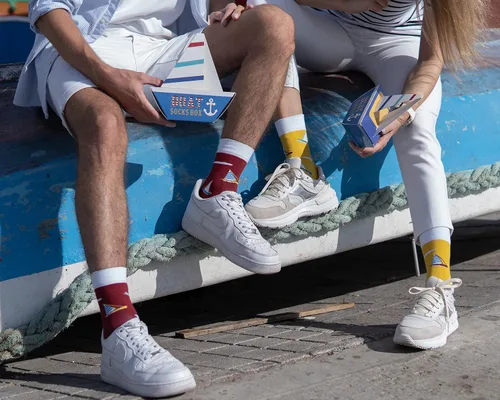 Vista 8 de Rainbow Socks Calcetines novedosos para hombre y mujer - Calcetines marinos - 3 pares