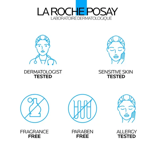 Vista 12 de La Roche-Posay Toleriane Limpiador lechoso hidratante, limpiador facial suave con glicerina para piel seca, sensible y propensa a alergias, lavado