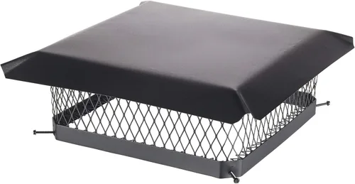 Vista 7 de HY-Guard HG99 Cubierta de Chimenea de Acero Galvanizado de Una Sola Salida con Perno, Tamaño de Malla 3/4", Se Adapta al Exterior de Baldosas