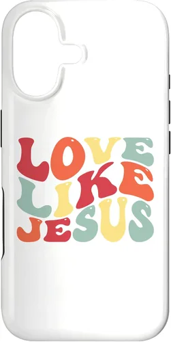Vista 32 de Funda bíblica cristiana para iPhone 12 Pro Max Love Like Jesus