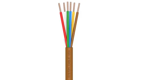Vista 8 de Syston 18/2 Cable de control de termostato y timbre HVAC para calefacción, conductores 100% de cobre sólido CL3R/FT4/CMR nominal UL/ETL, resistente