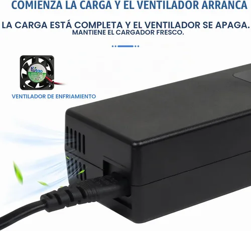Vista 5 de Cargador de batería de ácido-plomo de 24V 4A con conector XLR macho de 3 pines para batería de plomo GLE AGM de 24 voltios, adaptador de carga