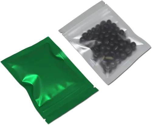Vista 23 de PABCK: Paquete de 100 bolsas transparentes reutilizables con cierre hermético para almacenar alimentos, Negro