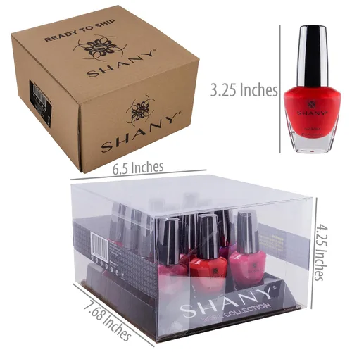 Vista 4 de SHANY Juego de esmaltes de uñas de bricolaje, kit de esmalte de uñas de secado rápido, colección de bricolaje vibrante y colorida, acabados