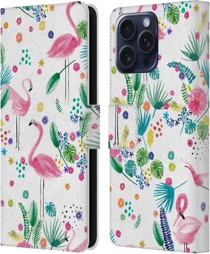 Vista 102 de Head Case Designs Officially Licensed Ninola Brushstrokes Black Summer Patterns Leather Wallet Case Compatible with Samsung Galaxy A07 4G