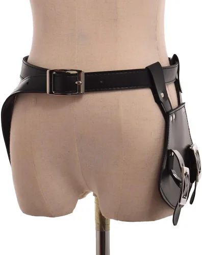 Vista 3 de BLESSUME Cinturón medieval de caballero con espada rana funda de estoque, soporte de vaina de estoque, 1 unidad
