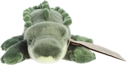 Vista 2 de Aurora® Animal de peluche Eco Nation™ Eco Softies™ de cocodrilo hecho responsablemente, ideal para aventuras de juego, perfecto para cumpleaños