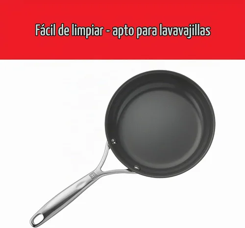 Vista 9 de ZWILLING Energy Plus - Sartén antiadherente de cerámica de acero inoxidable de 8 pulgadas