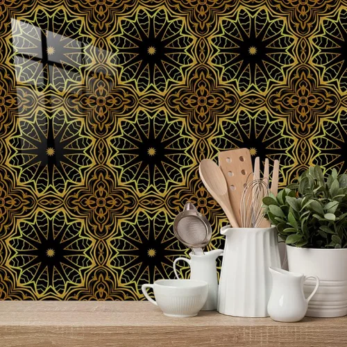 Vista 6 de 10 hojas de calcomanías para azulejos de 6 x 6 pulgadas, vinilo impermeable para cocina, baño, ducha, decoración de pared