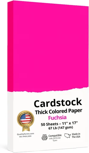 Vista 10 de NextDayLabels Papel de cartulina de color, 50 hojas, "8-1/2" x 11"", color crema, 67 libras (147 gsm), papel de color grueso para manualidades