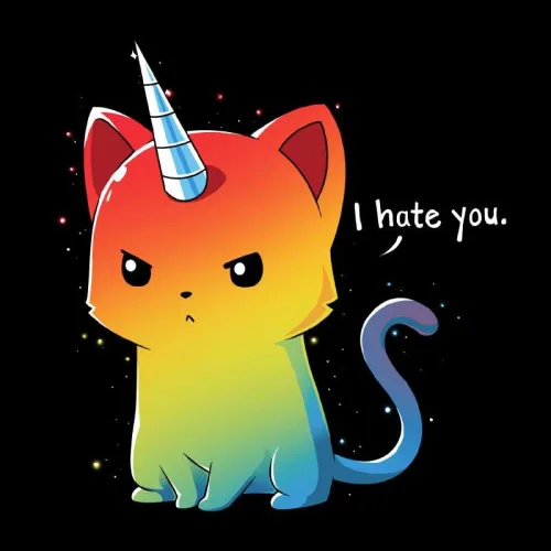 Vista 2 de TeeTurtle Camiseta estándar Magical Kittencorn