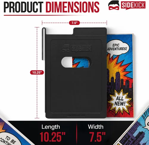 Vista 5 de SIDEKICK Divisor de caja de cómics (individual) caja corta/larga, el divisor de almacenamiento de cómics se mantiene en su lugar para proteger lo