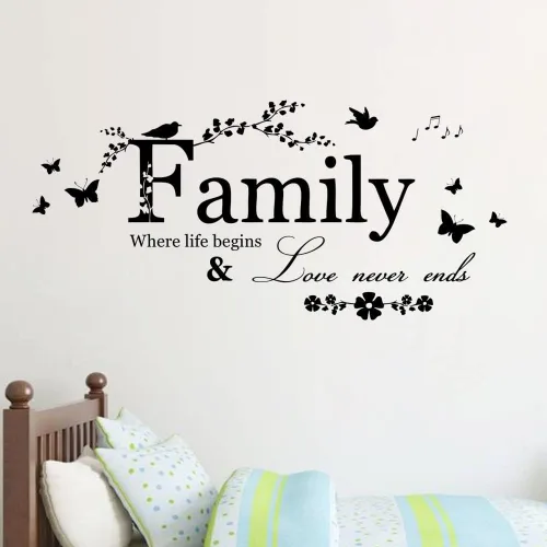 Vista 5 de Blinggo - Calcomanías de vinilo despegables, para pared, diseño de cita/texto, decoración del hogar